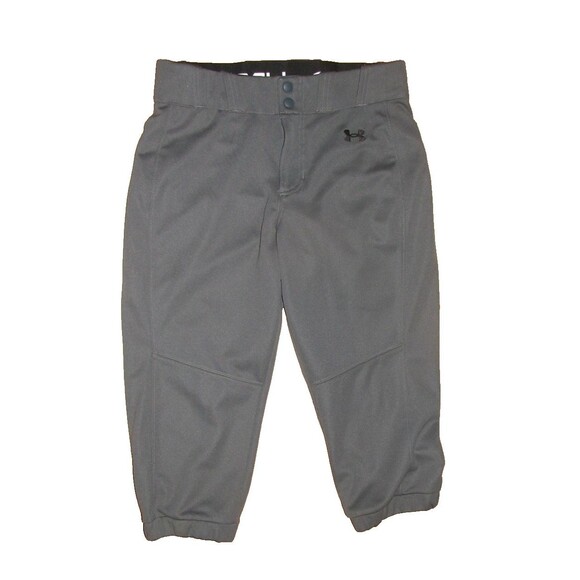 Under Armour Softball Capri Crop Sports Pants Gray Women's Size Small - Picture 1 of 4